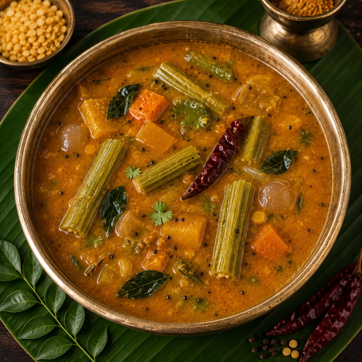 Drumstick Sambar(Tamil Nadu Style)